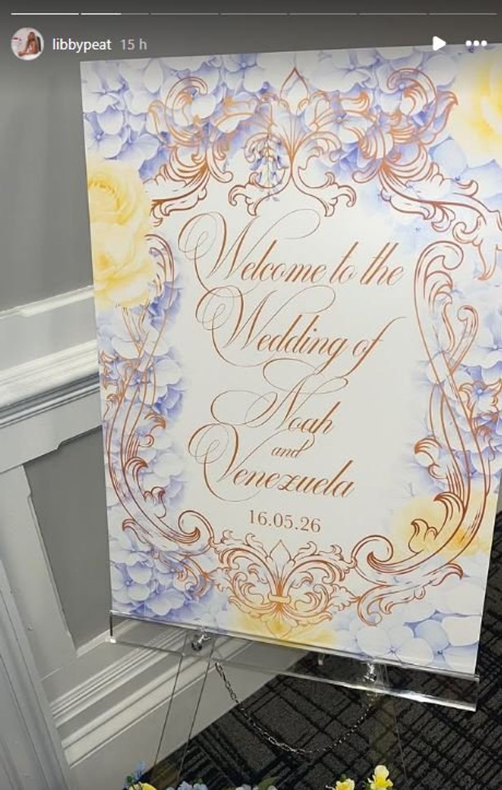 The wedding took palce in the Isle of Man