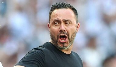 Tottenham manager Roberto De Zerbi