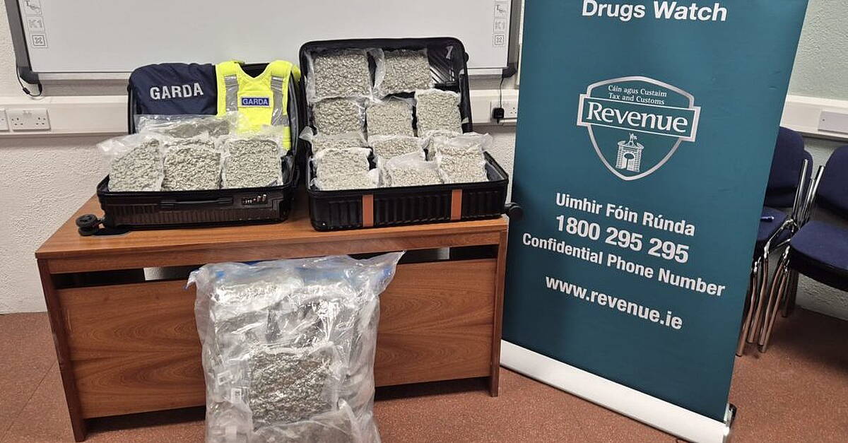 Two people arrested over seizure of drugs worth €620k at Shannon Airport