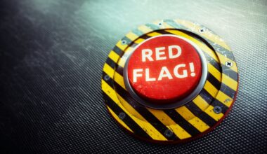 A red button with the text "Red Flag!".