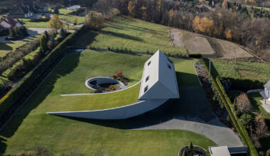 KWK promes' yaw house follows the contours of poland’s mountain terrain