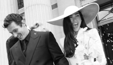 Lipa shares photographs of her wedding to Callum Turner