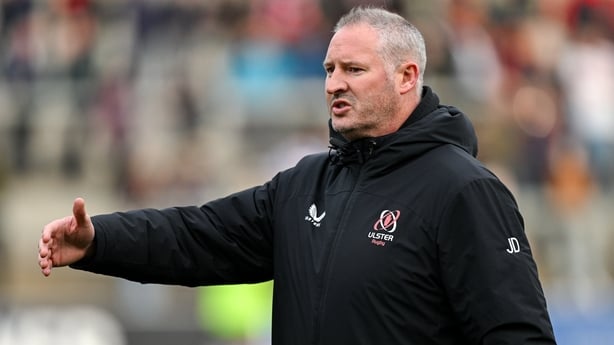 8 May 2026; Ulster forwards coach Jimmy Duffy before the United Rugby Championship match between Ulster and DHL Stormers at Affidea Stadium in Belfast. Photo by Ramsey Cardy/Sportsfile