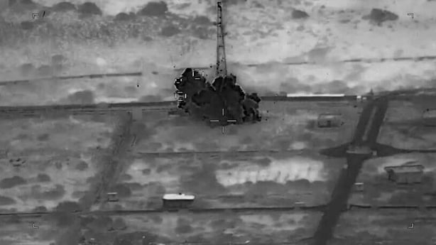 US Central Command releases footage said to show strikes on Iranian coastal surveillance radar sites