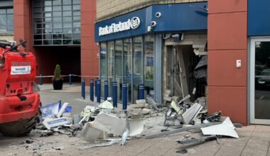 Front loader used to steal ATM in Little Island, Co Cork