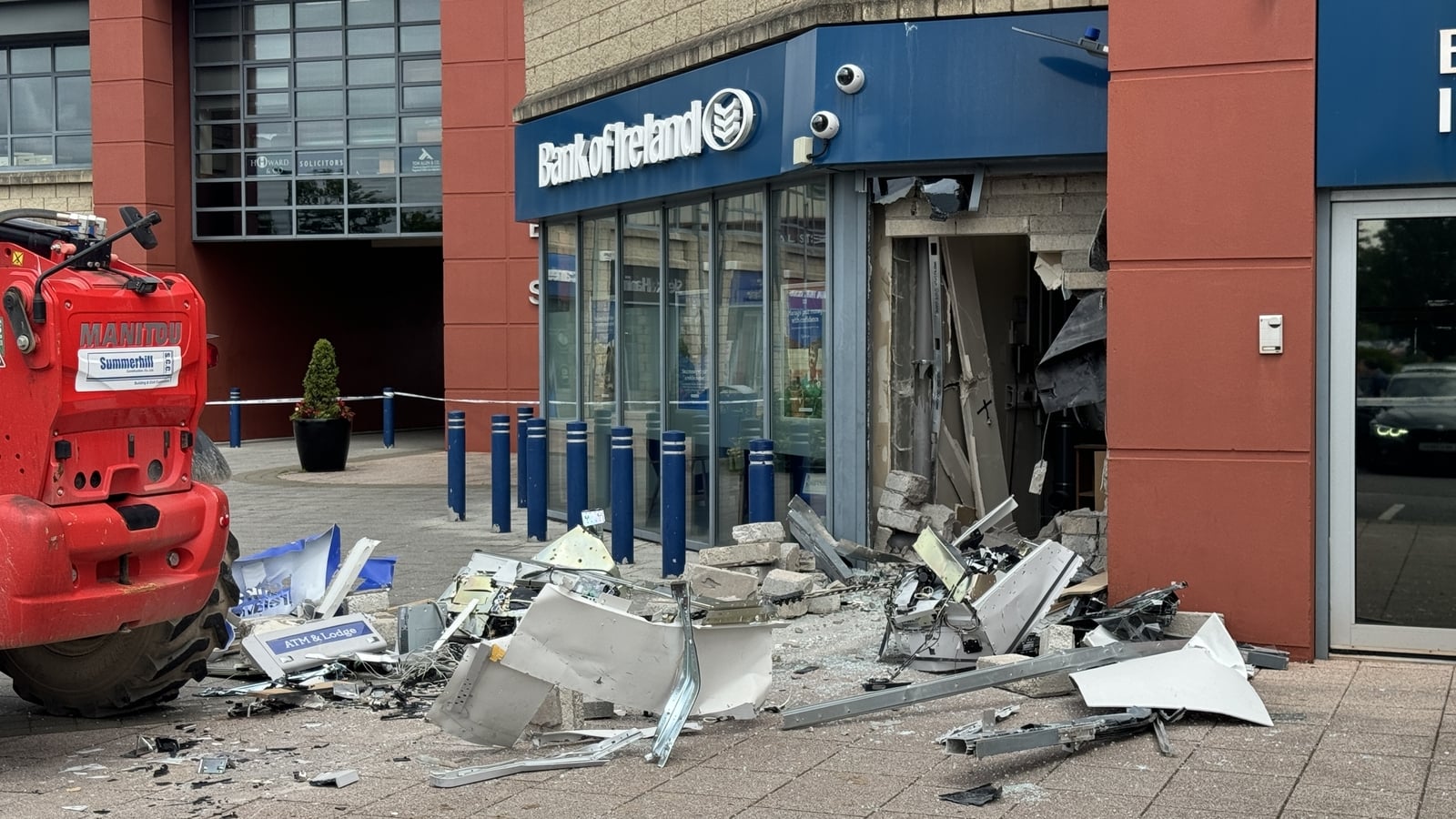 Front loader used to steal ATM in Little Island, Co Cork