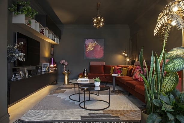 a moody sitting room 