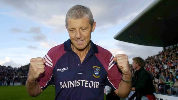29 July 2006; Westmeath manager Tomas O'Flatharta celebrates at the final whistle. Bank of Ireland All-Ireland Senior Football Championship Qualifier, Round 4, Galway v Westmeath, Pearse Stadium, Galway. Picture credit; David Maher / SPORTSFILE