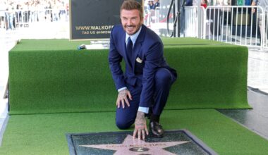 David Beckham receives Hollywood Walk of Fame star