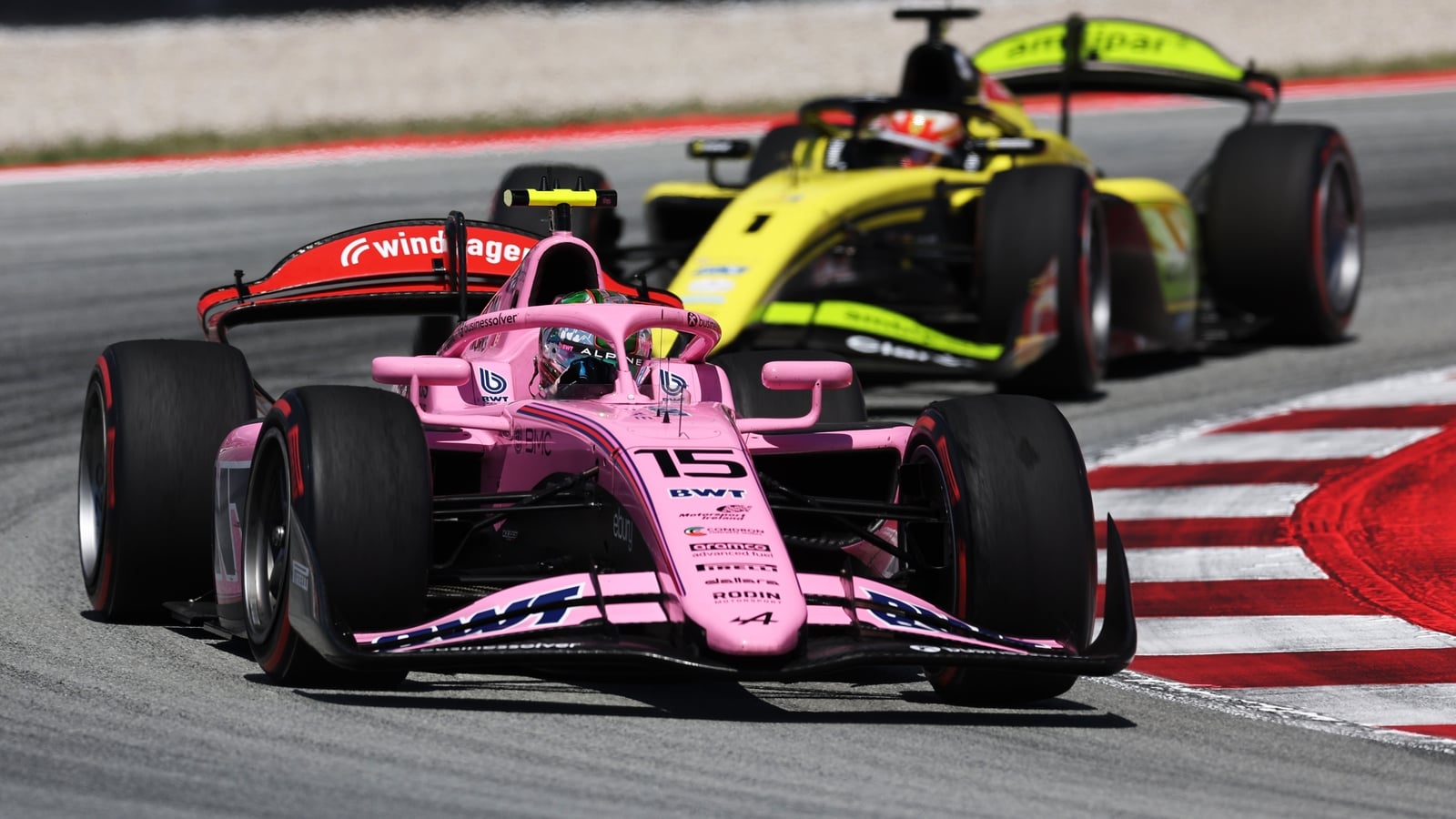 Dunne finishes third in F2 Barcelona feature race