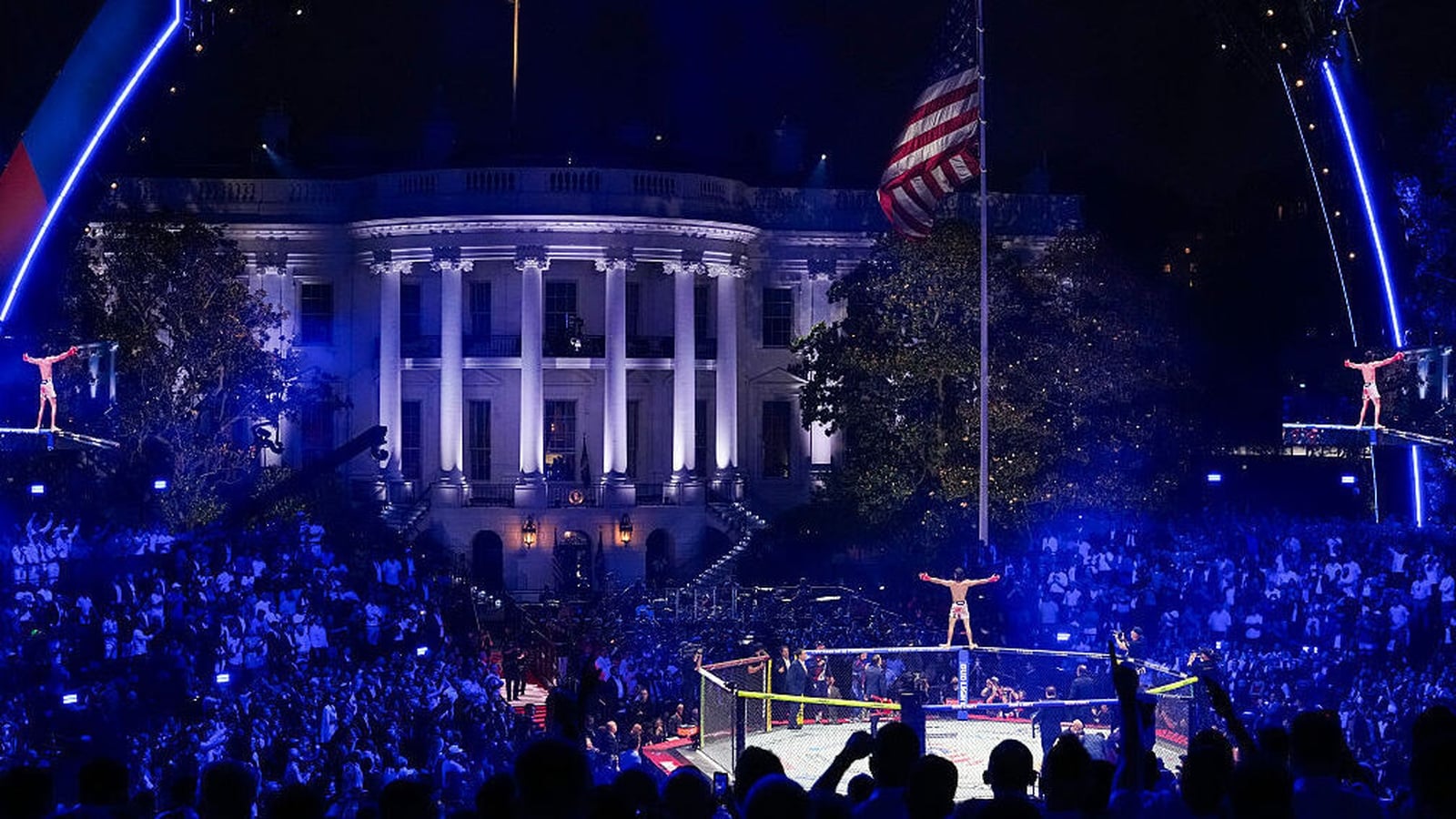 Fighting at the White House as fighting ends in Iran