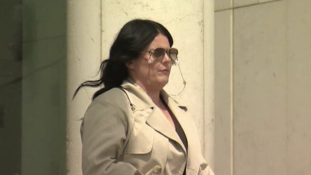 Childcare worker Leanne Flynn leaving court
