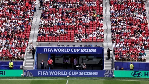 Empty seats are seen in the second half of the Qatar versus Switzerland match at Levi's Stadium in Santa Clara, Calif., on Saturday, June 13, 2026. (Jane Tyska/Digital First Media/East Bay Times via Getty Images)