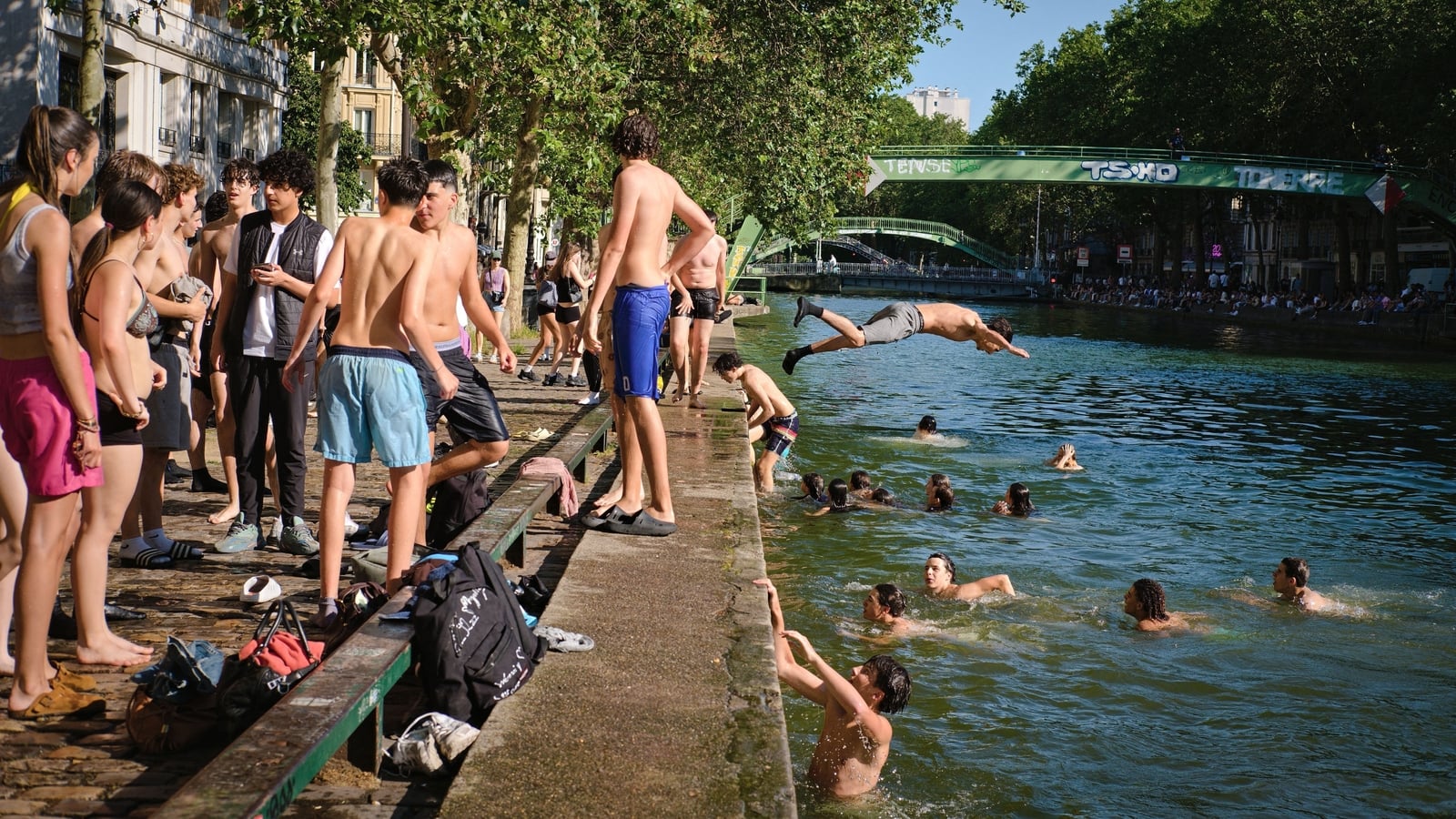 Paris allows canal swimming as France braces for heatwave