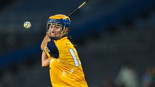 Paula O'Hagan of Clonduff during the AIB All-Ireland Intermediate Camogie Club Championship Final match between Clonduff of Down and James Stephens of Kilkenny at Croke Park in Dublin. Photo by Piaras Ó Mídheach/Sportsfile