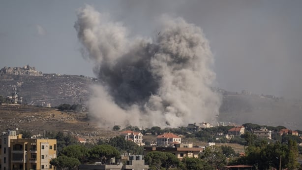 NABATIEH, LEBANON - JUNE 19: Israeli Army airstrike is seen on June 19, 2026 in Nabatieh, Lebanon. Israel continued its attacks in Lebanon in the last 24 hours despite this week's provisional peace deal between the United States and Iran, who have delayed negotiations that were meant to start today
