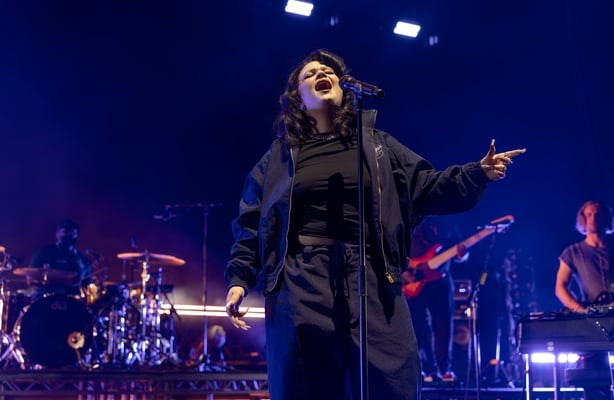 MANCHESTER, ENGLAND - JUNE 10: (EXCLUSIVE COVERAGE) Lola Young performs during the