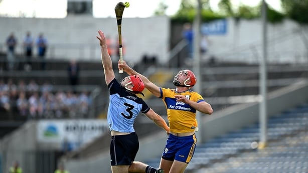 Peter Duggan in action against Paddy Smyth