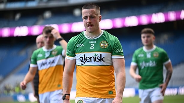 Offaly's Shane O'Toole Greene reacts after the defeat to Wicklow