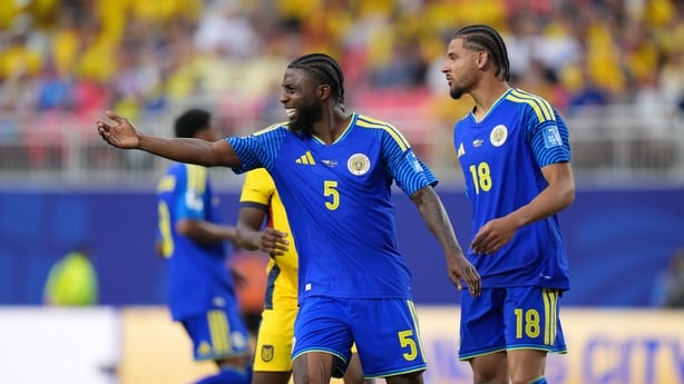 KANSAS CITY, UNITED STATES - JUNE 20: Sherel Floranus (5) of Curacao in action during the 2026 FIFA World Cup First Stage Group E match between Ecuador and Curacao at Arrowhead Stadium (Kansas City Stadium) in Kansas City, Missouri, United States on June 20, 2026. (Photo by Hakan Akgun/Anadolu via G