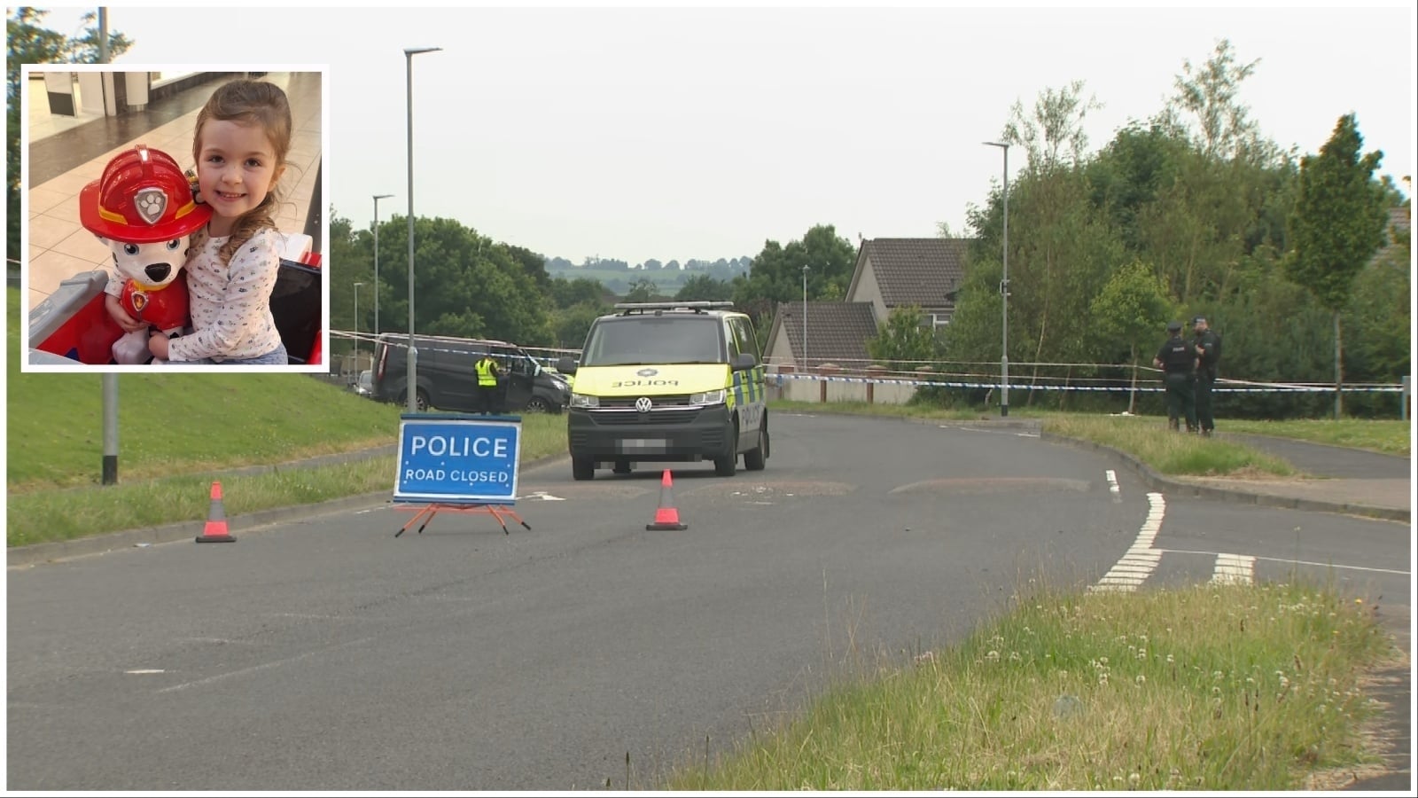 Girl, 6, dies in Newry after being struck by van