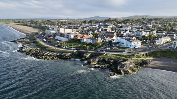 An aerial view of Greystones