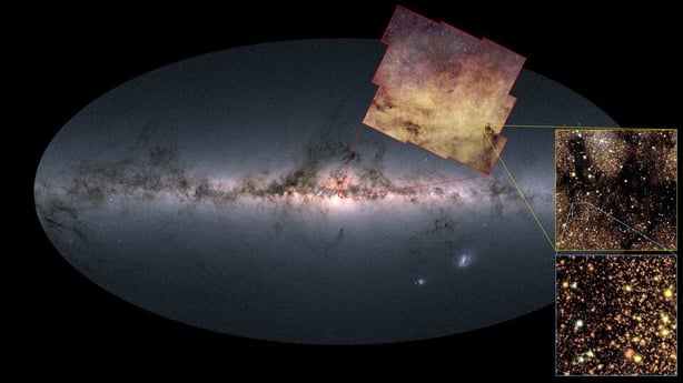 The location of Euclid's galactic bulge survey (Photo: ©ESA)