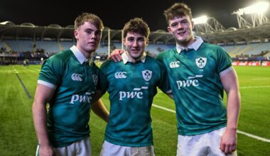 O'Shea at 10 for Ireland Under-20s World Cup opener