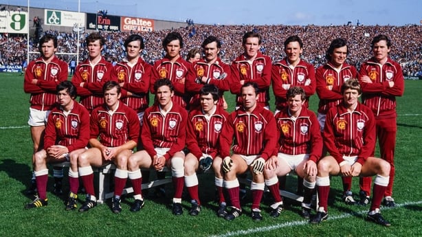 18 September 1983; The Galway squad; top row, from left, Tom�s Tierney, Mattie Coleman, Brian O�Donnell, Richie Lee, Padraic Coyne, Stephen Kinneavy, Barry Brennan, Gay McManus, Tom Naughton. Bottom row, from left, Val Daly, Peter Lee, S�amus McHugh, Stephen Joyce, Pat O�Neill, Johnny Hughes, Brian 