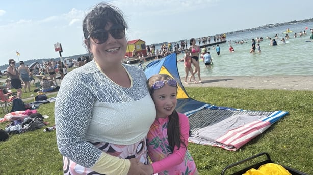 Angelica Dooley with her daughter Azura.