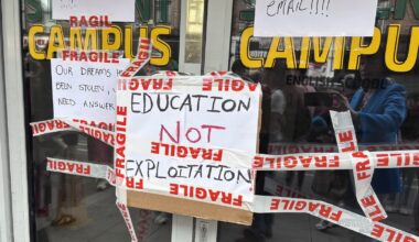 Protest over closure of Limerick English language school