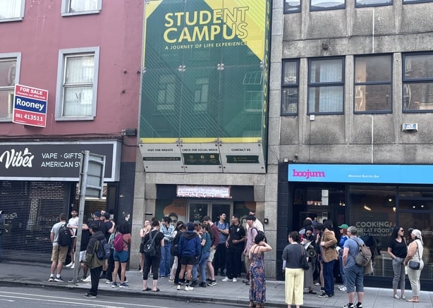 International students and teachers have held a protest in Limerick today over the apparent closure of an English language school in the city.