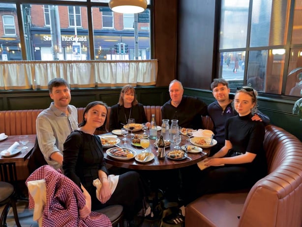 Teresa Mannion with Family and girlfriends