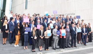 Solicitors protest outside CCJ against new payment model