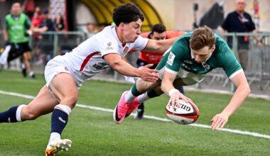 Ryan hat-trick not enough as Ireland U20s lose to England