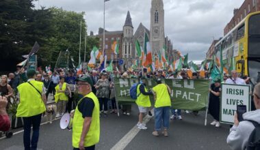 Hundreds attend anti-immigration rally in Dublin