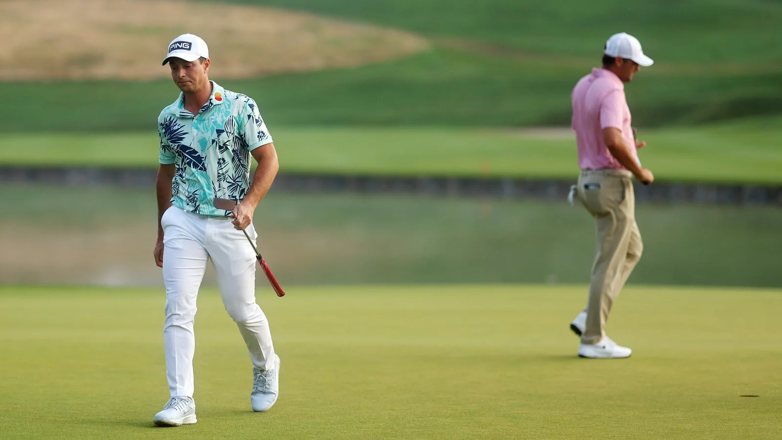 Hovland and Scheffler wait for Monday play-off