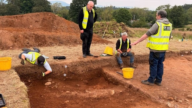 Archaeologists working at the Ballynahatty Archaeological Site