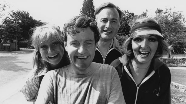 Felicity Kendal, Richard Briers, Paul Eddington and Penelope Keith, photographed for Radio Times in connection with the television sitcom 'The Good Life', May 30th 1978. 