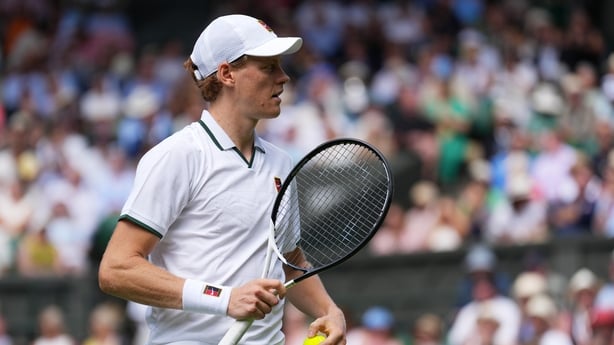 Jannik Sinner of Italy during Day One of the The Championships - Wimbledon 2026 at All England Lawn Tennis and Croquet Club on June 29, 2026 in London, England.