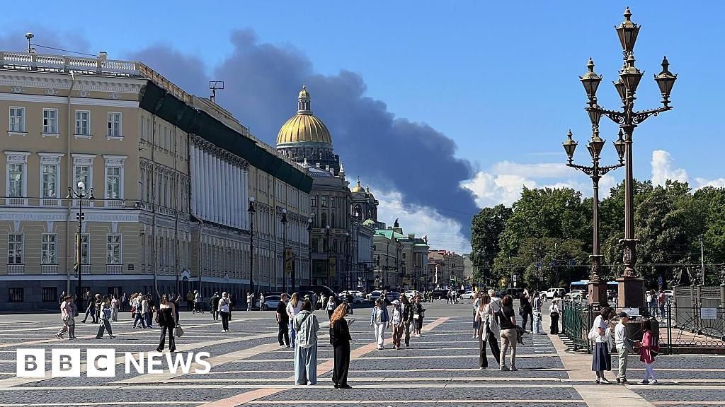 Ukrainian drones hit St Petersburg as Putin's flagship economic forum opens - BBC