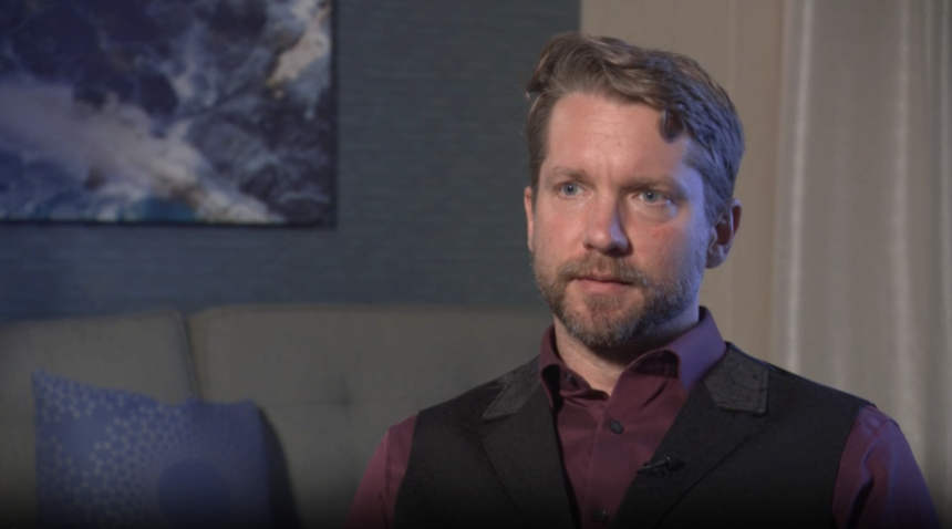 Anti-AI speaker and writer Joe Allen is interviewed by CNN.