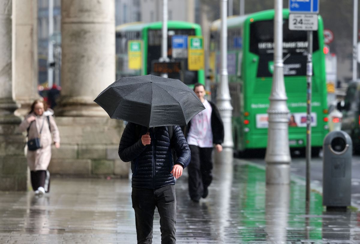 Heavy rain in Dublin