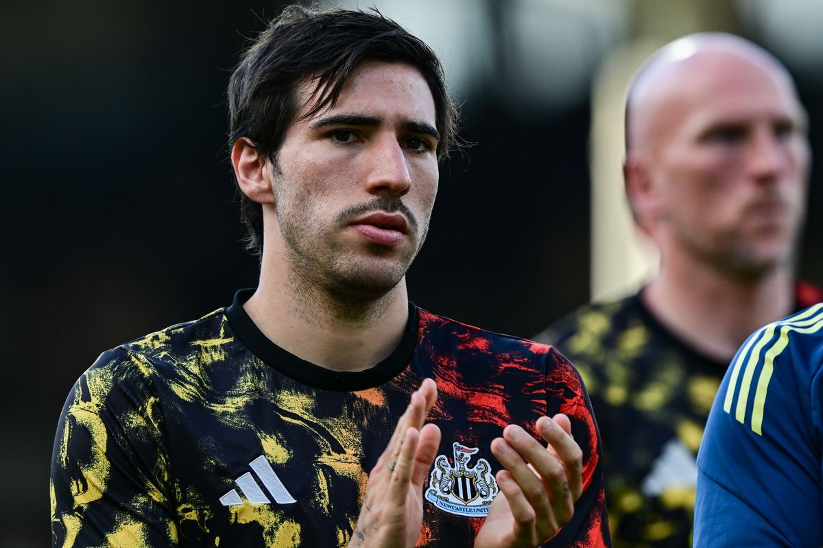 Sandro Tonali following the Premier League match between Fulham and Newcastle United at Craven Cottage.