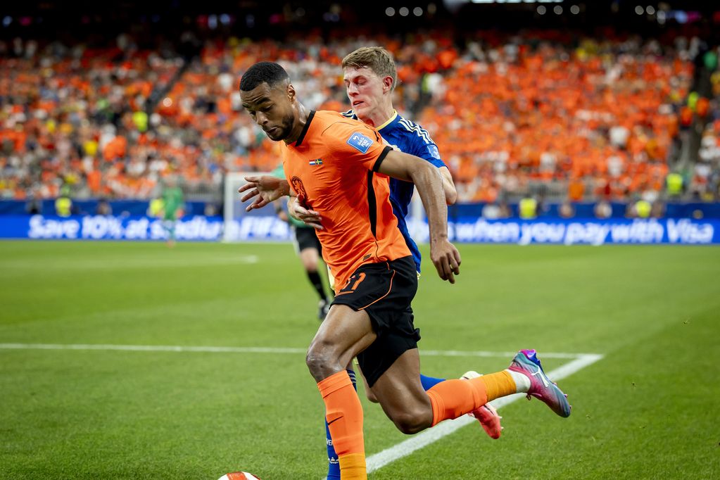 Cody Gakpo starred for the Netherlands against Sweden.