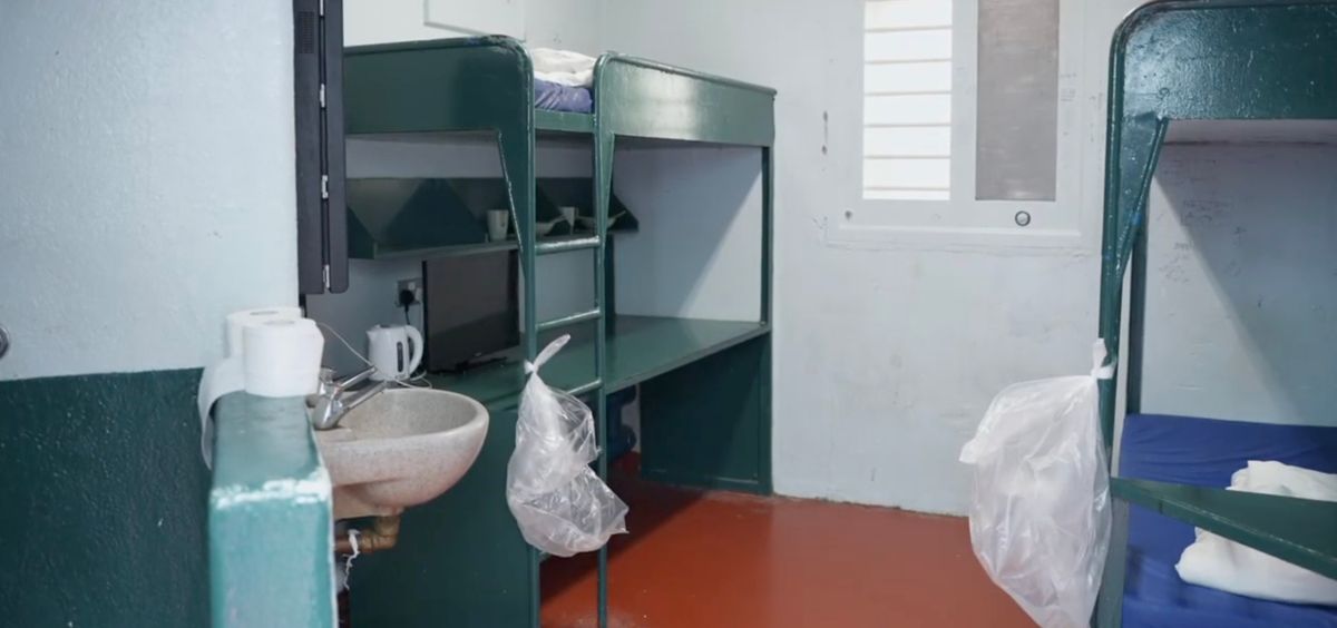 Inside a prison cell at Cloverhill