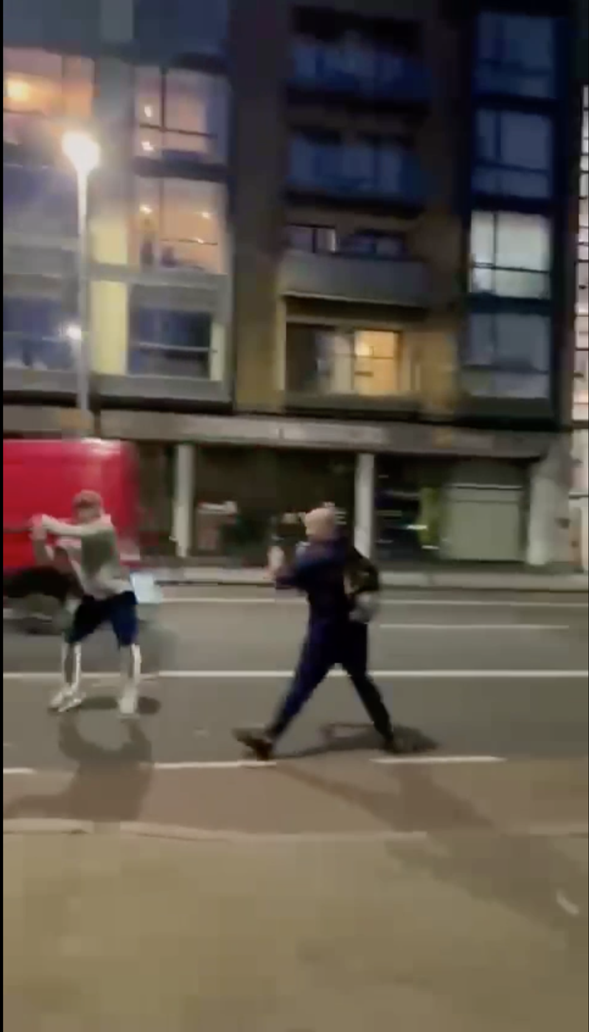 A video which has emerged of the incident shows a number of men armed with golf clubs targeting at least two others