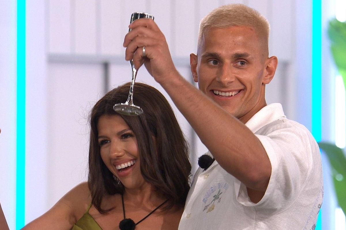 Sean Fitzgerald with Lola Deal on Love Island