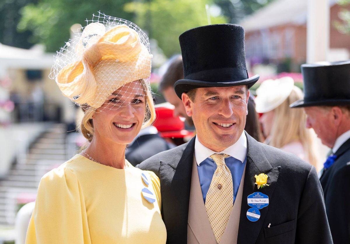 Peter Phillips and wife to be Harriet at Royal Ascot last year