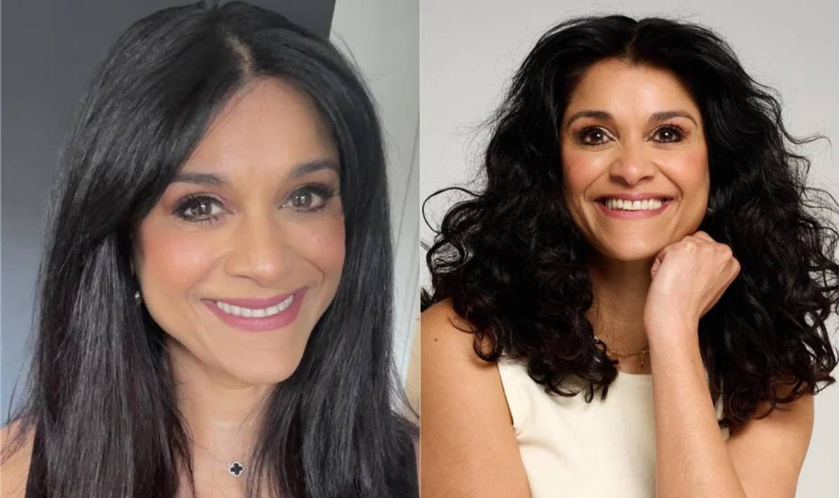 One users before and after results from using Merwave's wavy hair products